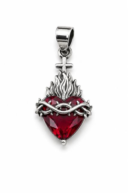 Corazón sagrado con espinas